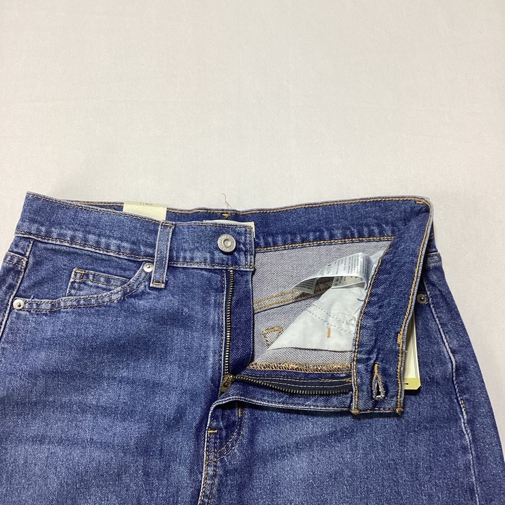 Woman’s Mid Rise Slit Back Denim Maxi Skirt - Picture 4 of 13